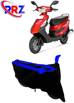 RRZ Waterproof Two Wheeler Cover for Bajaj(Kristal, Black, Blue)