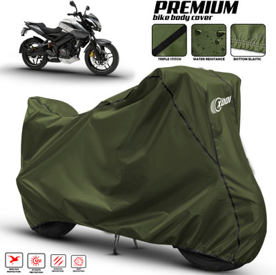 xodi Waterproof Two Wheeler Cover for Bajaj(Pulsar NS200, Green, Black)
