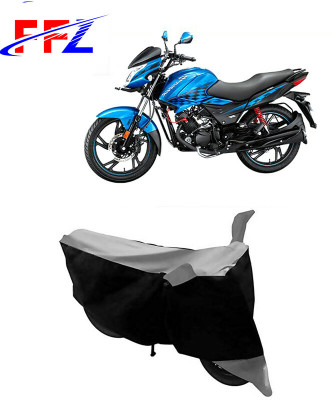 FFZ Waterproof Two Wheeler Cover for Hero(Glamour FI, Black, Grey)