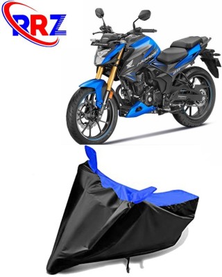 RRZ Waterproof Two Wheeler Cover for Honda(CB Hornet 160, Black, Blue)