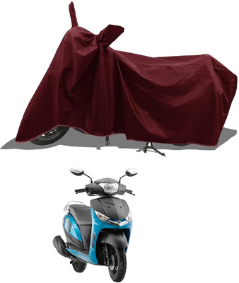 AESTRYD Two Wheeler Cover for Yamaha(Alpha BS6, Maroon)