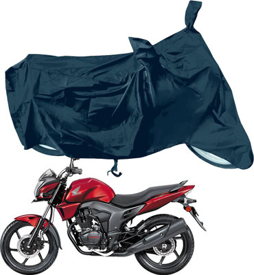 RiderShine Waterproof Two Wheeler Cover for Honda(CB Trigger, Black)