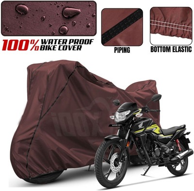 KaparDineX Waterproof Two Wheeler Cover for Honda(SP125, Maroon, Black)