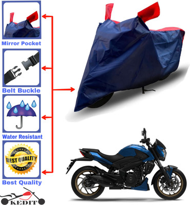 KEDIT Two Wheeler Cover for Bajaj(Dominar 400, Red, Blue)