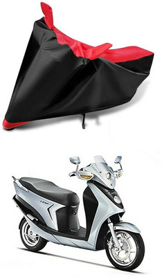 AutoGalaxy Waterproof Two Wheeler Cover for Hero(Leap Hybrid SES, Red, Black)
