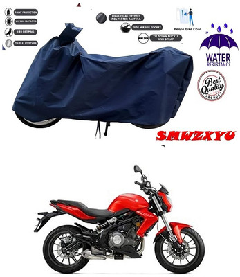 smwzxyu Waterproof Two Wheeler Cover for Royal Enfield(Bullet 350 New BS6, Blue)