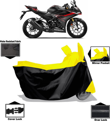 Amexride Two Wheeler Cover for Honda(CBR 150R, Yellow)