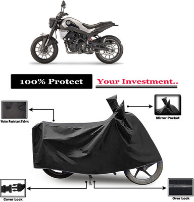 Amexride Two Wheeler Cover for Benelli(Leoncino 250, Black)
