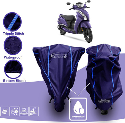 Defendo Waterproof Two Wheeler Cover for TVS(Jupiter 125, Blue)