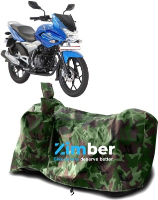 ZIMBER Two Wheeler Cover for Bajaj(Discover 150 f, Green)