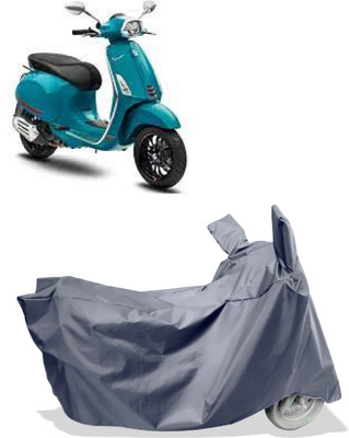 Amexride Two Wheeler Cover for Piaggio(Vespa, Grey)