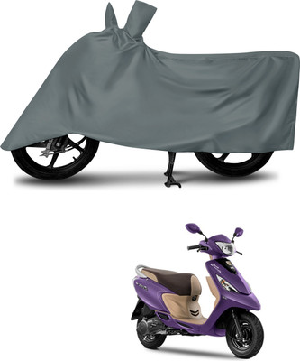 DeepShakshi AUTOMOTIVE Waterproof Two Wheeler Cover for TVS(Zest, Grey)