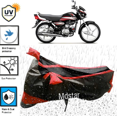 MWBB Waterproof Two Wheeler Cover for Honda(HF Deluxe, Black)
