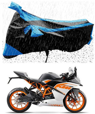 APNEK Two Wheeler Cover for KTM(RC 200, Blue, Black)