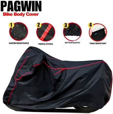AutoGalaxy Two Wheeler Cover for TVS(Black, Red)