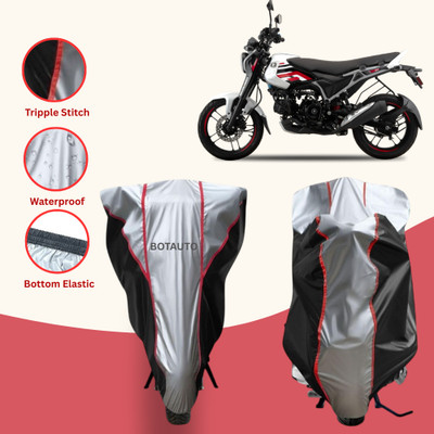 Delphinium Waterproof Two Wheeler Cover for Bajaj(Freedom, Silver, Black)