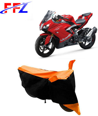 FFZ Waterproof Two Wheeler Cover for TVS(Apache RR 310, Black, Orange)