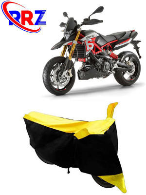 RRZ Waterproof Two Wheeler Cover for Aprilia(Dorsoduro 900, Black, Yellow)