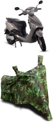 ATBROTHERS Waterproof Two Wheeler Cover for Hero Electric(Electric Optima, Multicolor, Green)