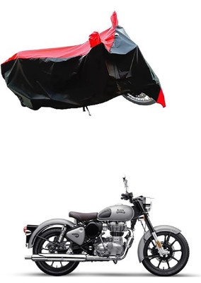 VESMEI Two Wheeler Cover for Royal Enfield(EF1, Red)