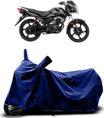 VESMEI Two Wheeler Cover for TVS(Victor Premium, Blue)