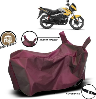 KEDIT Two Wheeler Cover for Hero(Passion Pro i3S, Maroon)