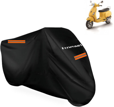 Horseyaart Waterproof Two Wheeler Cover for Vespa(Vespa VXL 150, Black)
