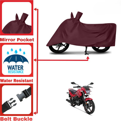 DeepShakshi AUTOMOTIVE Two Wheeler Cover for Hero(Glamour i3s, Maroon)