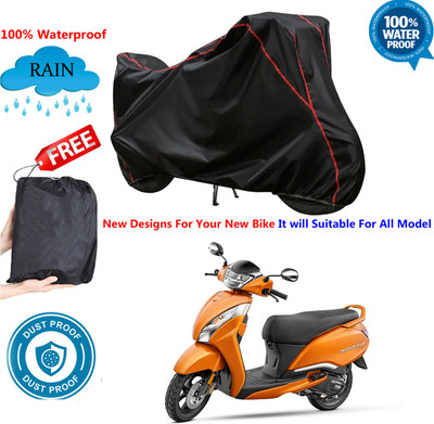 AUTOCAD Waterproof Two Wheeler Cover for TVS(Jupiter 125, Black)