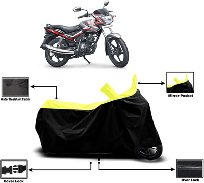 Amexride Two Wheeler Cover for TVS(Star City, Yellow)