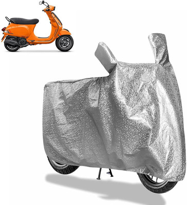 Rhtdm Waterproof Two Wheeler Cover for Vespa(Silver)