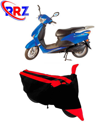 RRZ Waterproof Two Wheeler Cover for Avon(E Scoot, Black, Red)