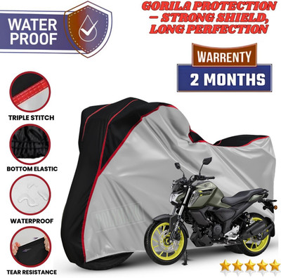 POLYMAXX Waterproof Two Wheeler Cover for Yamaha(FZ, Silver)