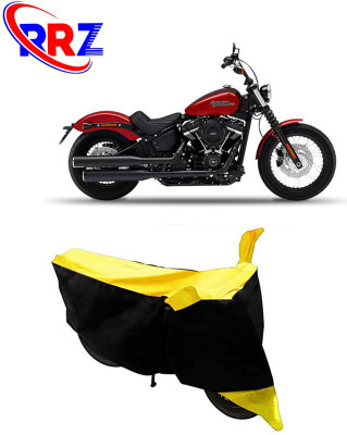 RRZ Waterproof Two Wheeler Cover for Harley Davidson(Street Bob, Black, Yellow)