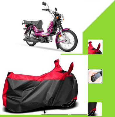 WMIZEXA Two Wheeler Cover for TVS(XL 1200, Black, Red)