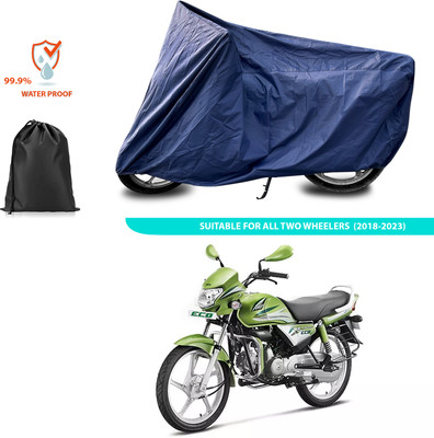 CODOKI Waterproof Two Wheeler Cover for Hero(HF Deluxe Eco, Blue)