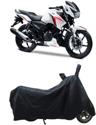 Coxtor Waterproof Two Wheeler Cover for TVS(Apache RTR 160, Black)