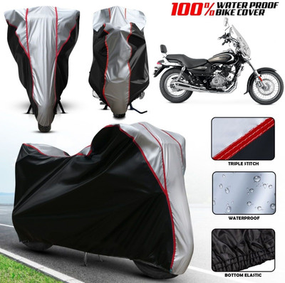 xodi Waterproof Two Wheeler Cover for Bajaj(Avenger 220 Cruise, Silver, Black, Multicolor)