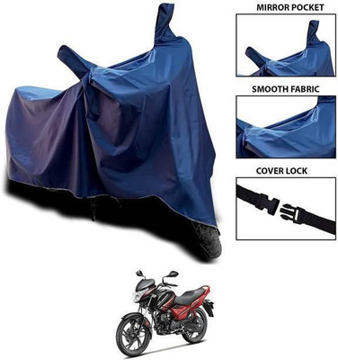 smwzxyu Waterproof Two Wheeler Cover for Hero(Glamour, Blue)
