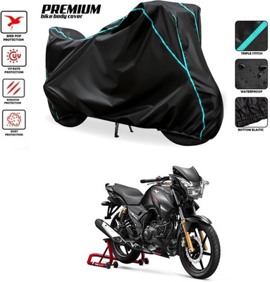 PAGORA Waterproof Two Wheeler Cover for TVS(Apache 150, Black)