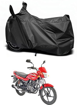 Auto Hub Waterproof Two Wheeler Cover for Bajaj(Platina 100 DTS-i, Black)