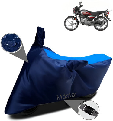 Mdstar Waterproof Two Wheeler Cover for Hero(Splendor I Smart, Blue)