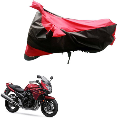 Mdstar Waterproof Two Wheeler Cover for Suzuki(Bandit, Black, Red)
