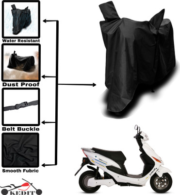 KEDIT Two Wheeler Cover for Hero(Electric Cruz BS6, Black)