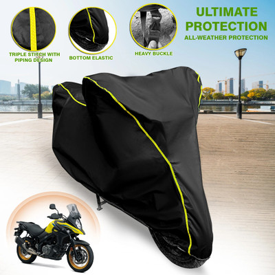 GARREGE Waterproof Two Wheeler Cover for Suzuki(V Strom 650, Blue)