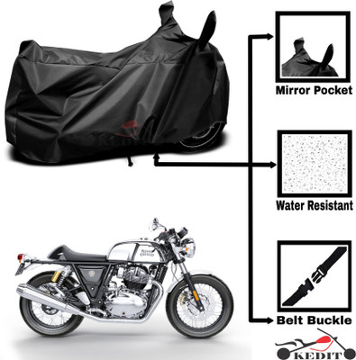 KEDIT Two Wheeler Cover for Universal For Bike(Continental GT, Black)
