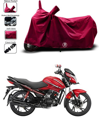 DeepShakshi AUTOMOTIVE Waterproof Two Wheeler Cover for Hero(Glamour i3s BS6, Maroon)