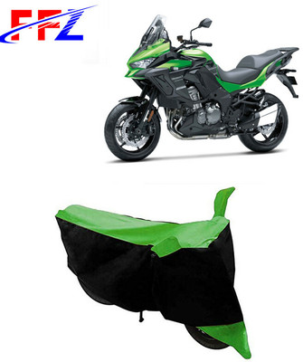 FFZ Two Wheeler Cover for Kawasaki(Versys 1000, Black, Green)