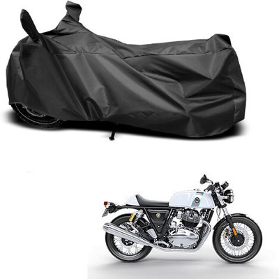 Varnwal E Commerce Waterproof Two Wheeler Cover for Royal Enfield(Classic Chrome, Black)
