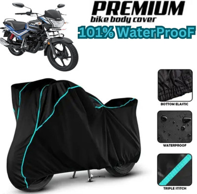 Shiv Kanha Waterproof Two Wheeler Cover for TVS(Star City, Black)